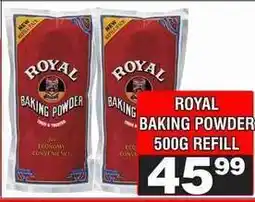 Advance Cash n Carry ROYAL Baking Powder 500g Refill offer