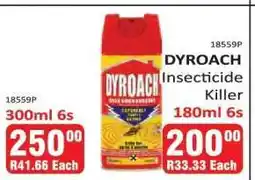 KitKat Cash and Carry DYROACH Insecticide Killer 180ml 6s offer