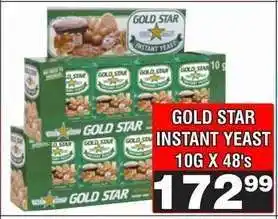 Advance Cash n Carry GOLD STAR INSTANT YEAST 10G X 48's offer