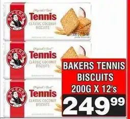 Advance Cash n Carry BAKERS TENNIS BISCUITS 200G X 12's offer