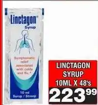 Advance Cash n Carry LINCTAGON SYRUP 10ML X 48's offer