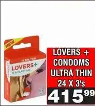 Advance Cash n Carry LOVERS + CONDOMS ULTRA THIN offer