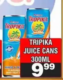 Advance Cash n Carry TRIPIKA JUICE CANS 300ML offer