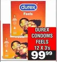 Advance Cash n Carry DUREX CONDOMS FEELS 12 X 3's offer