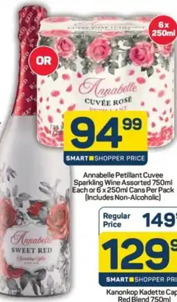 Pick n Pay Liquor Annabelle Petillant Cuvee Sparkling Wine Assorted or Cans offer