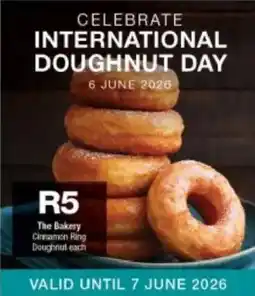 Checkers The Bakery Cinnamon Ring Doughnut offer