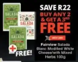 Checkers Fairview Salada Blanc Modified White Cheese with Mixed Herbs offer
