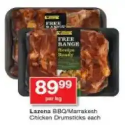 Checkers Lazena BBQ/ Marrakesh Chicken Drumsticks offer