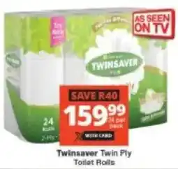 Checkers Twinsaver Twin Ply Toilet Rolls offer