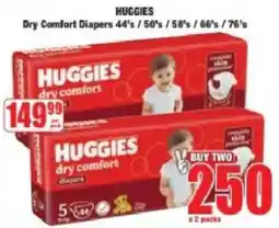 Boxer Huggies Dry Comfort Diapers offer