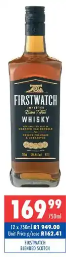 Ultra Liquors Firstwatch blended scotch whisky offer