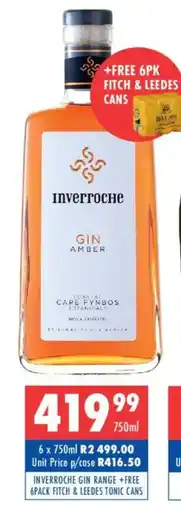 Ultra Liquors Inverroche gin range offer