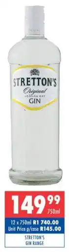 Ultra Liquors Stretton's gin range offer