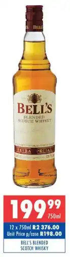 Ultra Liquors Bell's blended scotch whisky offer