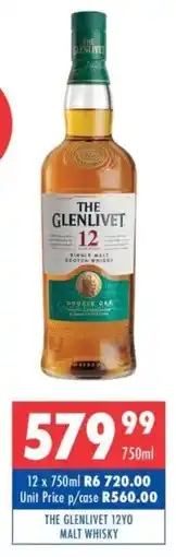 Ultra Liquors The glenlivet 12yo malt whisky offer