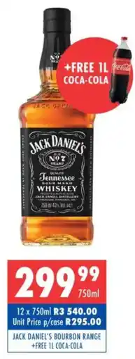 Ultra Liquors Jack daniel's bourbon range offer