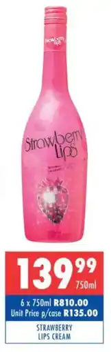 Ultra Liquors Strawberry lips cream offer