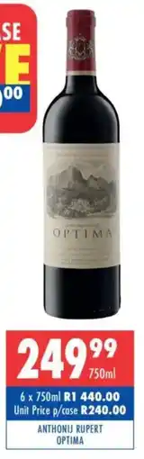 Ultra Liquors Anthonij rupert optima offer