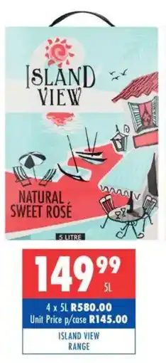 Ultra Liquors Island view range offer