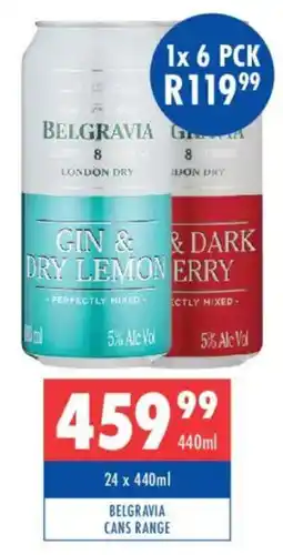 Ultra Liquors Belgravia cans range offer