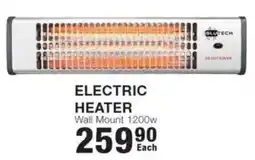 Build It Electric heater wall mount 1200w offer