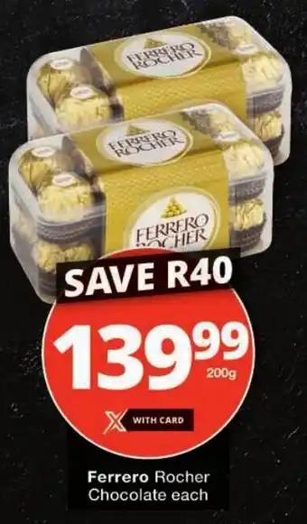 Checkers Ferrero Rocher Chocolate offer