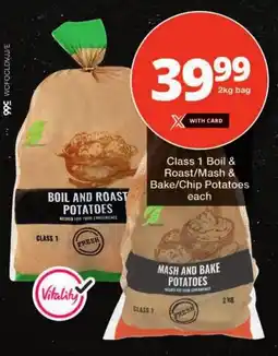 Checkers Class 1 Boil & Roast/ Mash & Bake/ Chip Potatoes offer