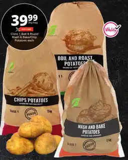 Checkers Class 1 Boil & Roast/ Mash & Bake/ Chip Potatoes offer
