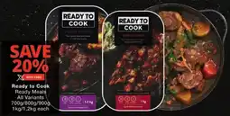 Checkers Ready to Cook Ready Meals All Variants offer