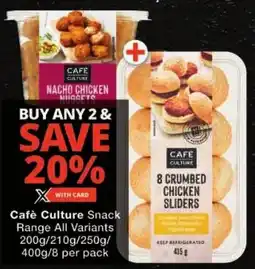 Checkers Cafè Culture Snack Range All Variants offer