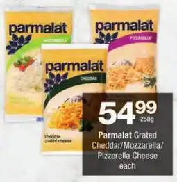 Checkers Parmalat Grated Cheddar/ Mozzarella/ Pizzerella Cheese offer