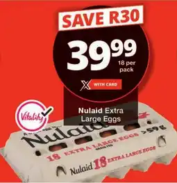 Checkers Nulaid Extra Large Eggs offer