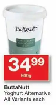 Checkers ButtaNutt Yoghurt Alternative All Variants offer