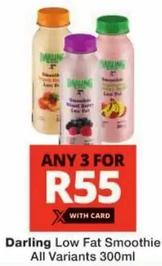 Checkers Darling Low Fat Smoothie All Variants offer