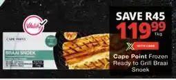 Checkers Cape Point Frozen Ready to Grill Braai Snoek offer
