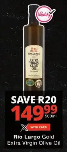 Checkers Rio Largo Gold Extra Virgin Olive Oil offer