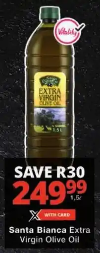 Checkers Santa Bianca Extra Virgin Olive Oil offer