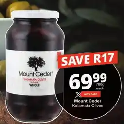 Checkers Mount Ceder Kalamata Olives offer