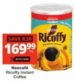 Checkers Nescafé Ricoffy Instant Coffee offer