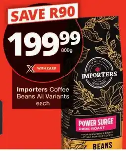 Checkers Importers Coffee Beans All Variants offer