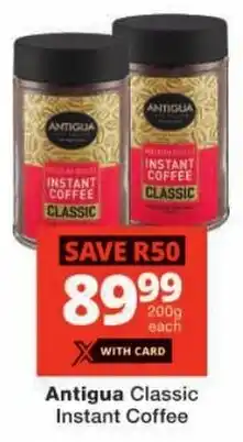 Checkers Antigua Classic Instant Coffee offer