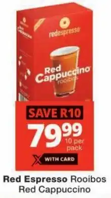 Checkers Red Espresso Rooibos Red Cappuccino offer