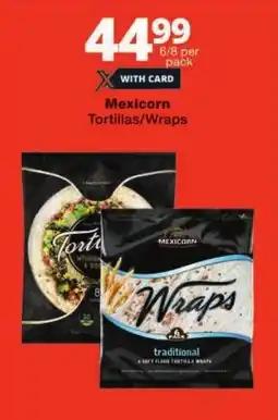 Checkers Mexicorn Tortillas/ Wraps offer