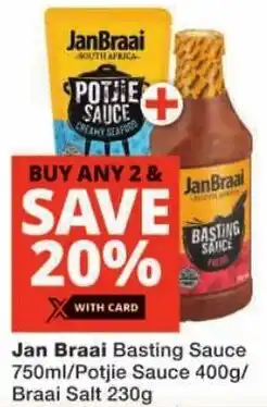 Checkers Jan Braai Basting Sauce/ Potjie Sauce/ Braai Salt offer