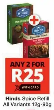 Checkers Hinds Spice Refill All Variants offer