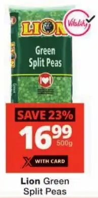 Checkers Lion Green Split Peas offer