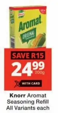 Checkers Knorr Aromat Seasoning Refill All Variants offer