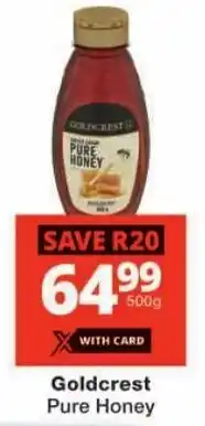 Checkers Goldcrest Pure Honey offer