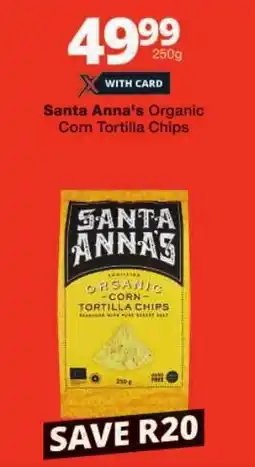 Checkers Santa Anna's Organic Corn Tortilla Chips offer