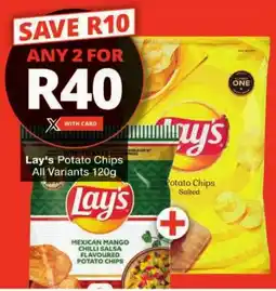 Checkers Lay's Potato Chips All Variants offer